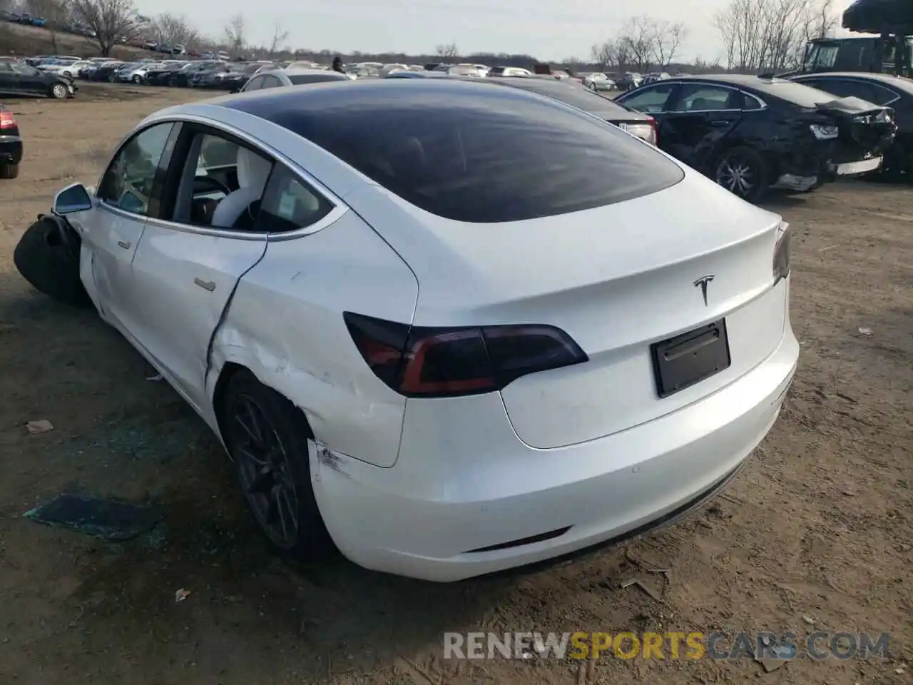 3 Фотография поврежденного автомобиля 5YJ3E1EAXLF599209 TESLA MODEL 3 2020