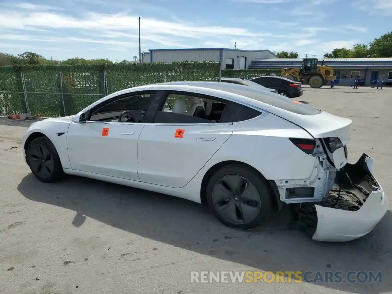 2 Photograph of a damaged car 5YJ3E1EAXLF599212 TESLA MODEL 3 2020