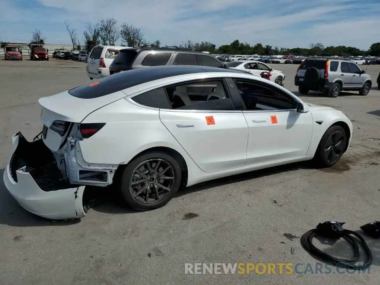 3 Photograph of a damaged car 5YJ3E1EAXLF599212 TESLA MODEL 3 2020