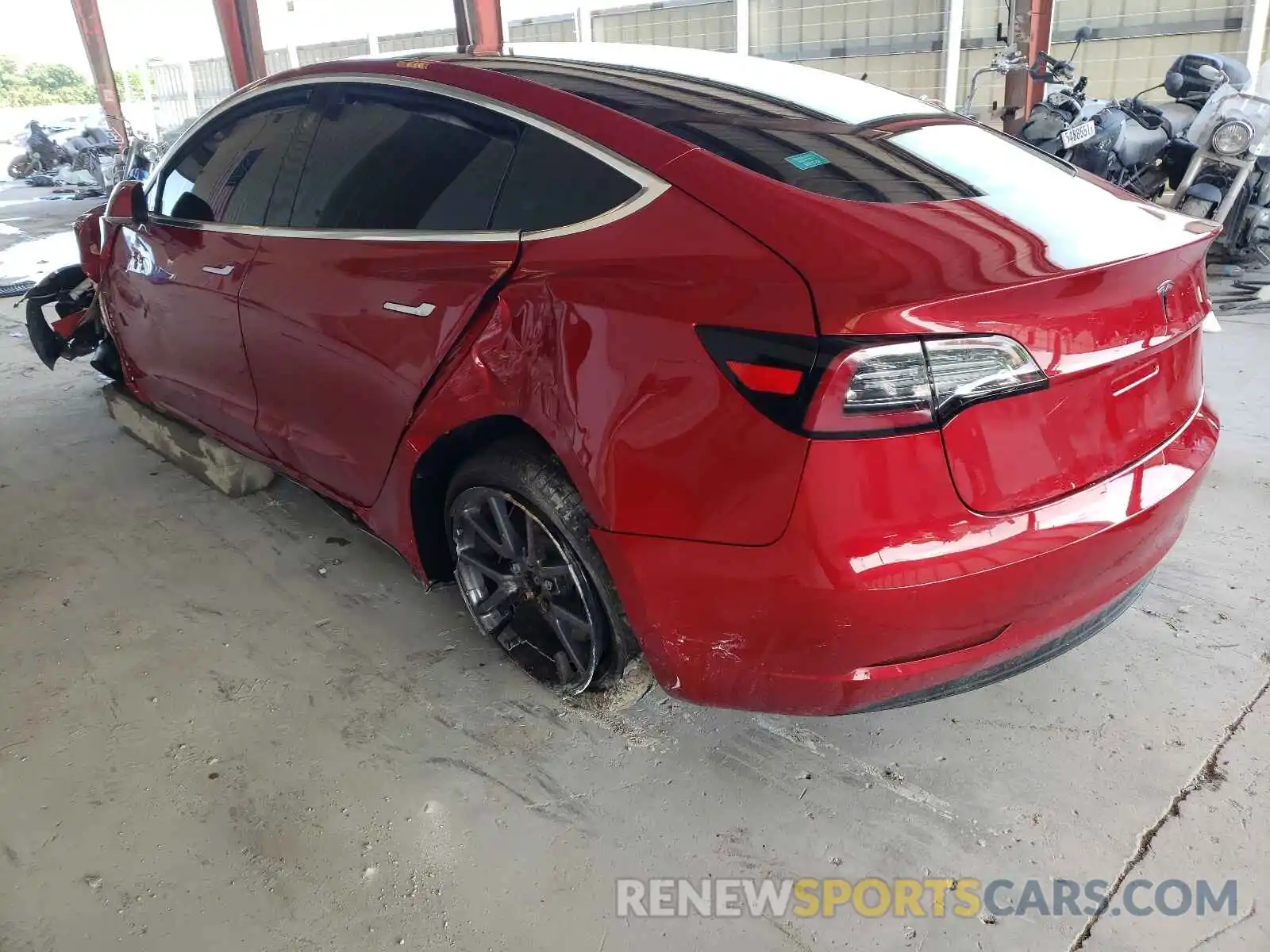 3 Photograph of a damaged car 5YJ3E1EAXLF606580 TESLA MODEL 3 2020