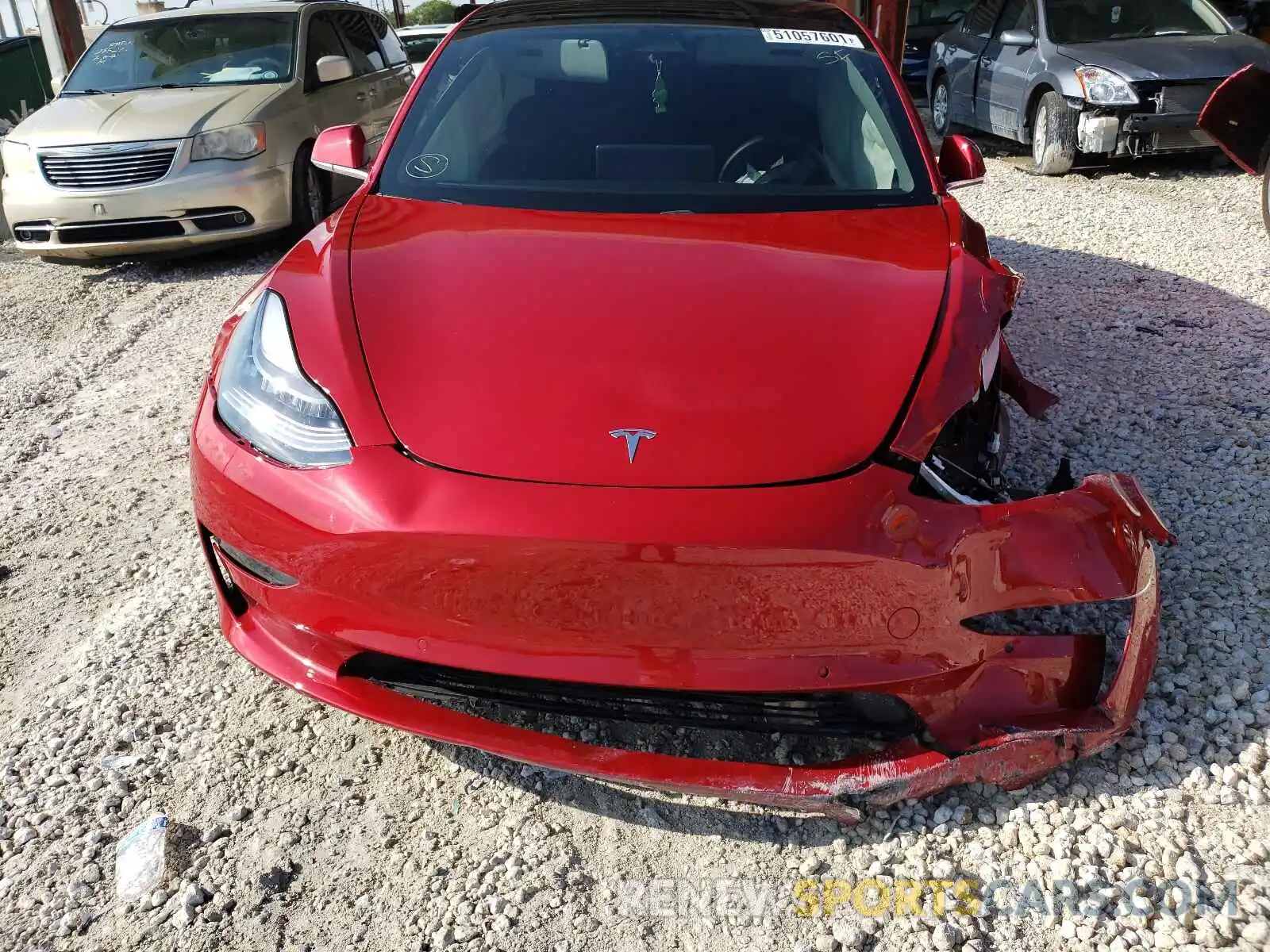 9 Photograph of a damaged car 5YJ3E1EAXLF606580 TESLA MODEL 3 2020