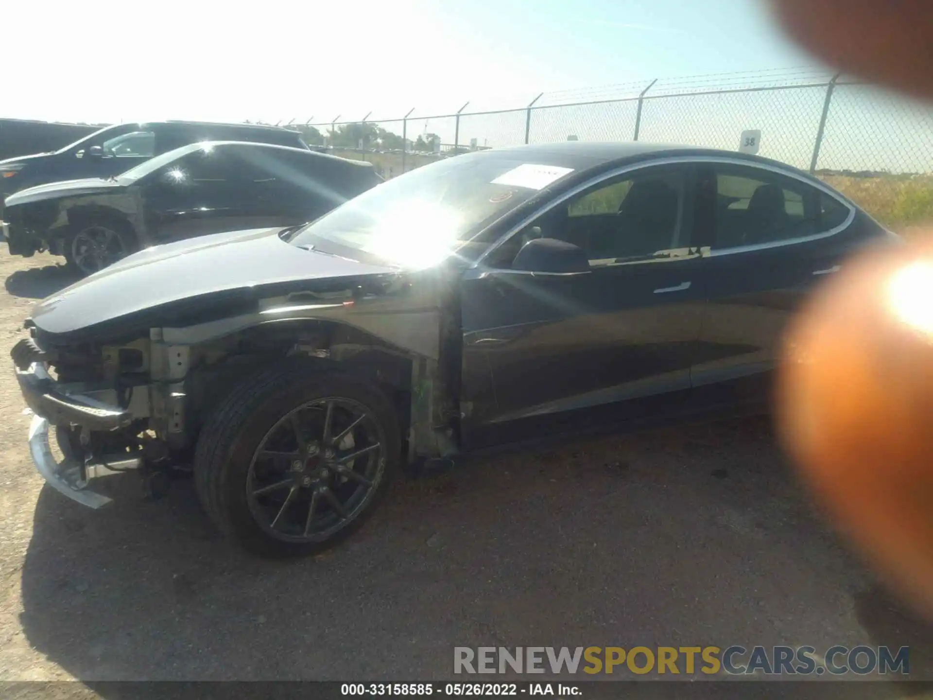 2 Photograph of a damaged car 5YJ3E1EAXLF611391 TESLA MODEL 3 2020