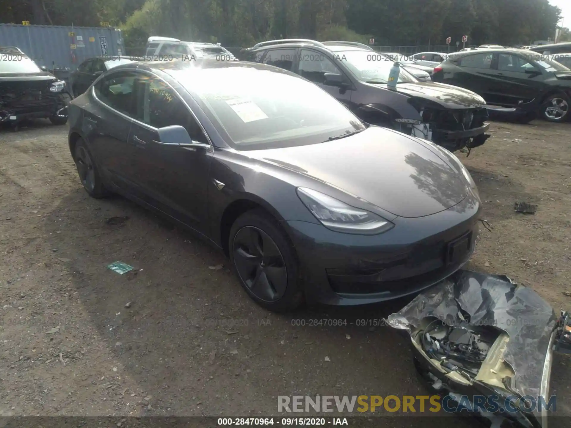 1 Фотография поврежденного автомобиля 5YJ3E1EAXLF611472 TESLA MODEL 3 2020