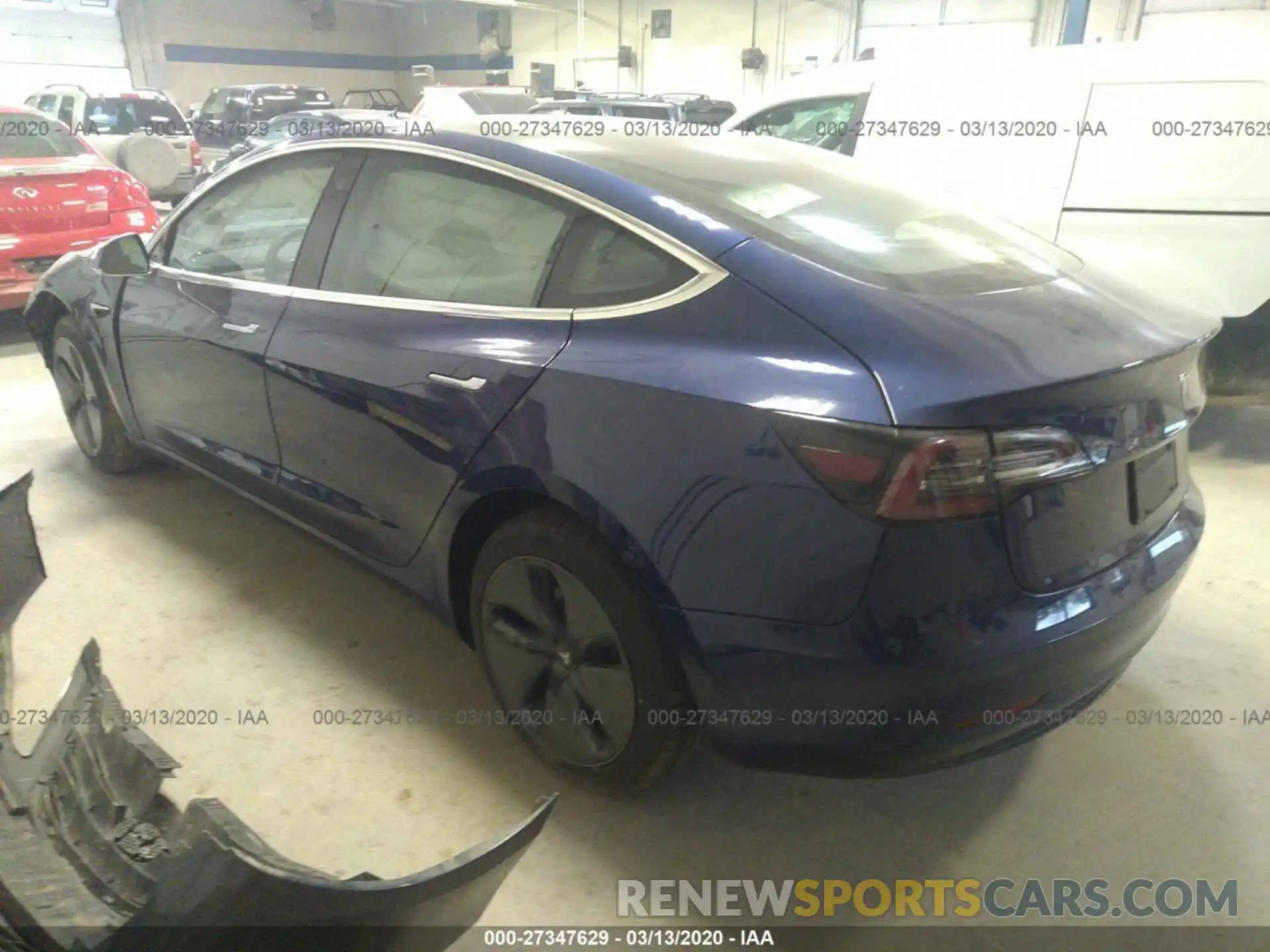 3 Photograph of a damaged car 5YJ3E1EAXLF612055 TESLA MODEL 3 2020