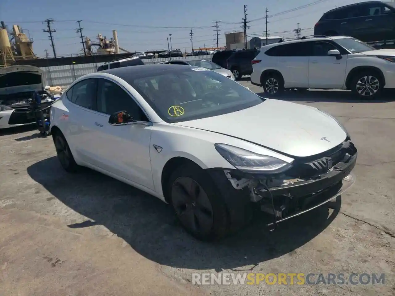 1 Photograph of a damaged car 5YJ3E1EAXLF612167 TESLA MODEL 3 2020