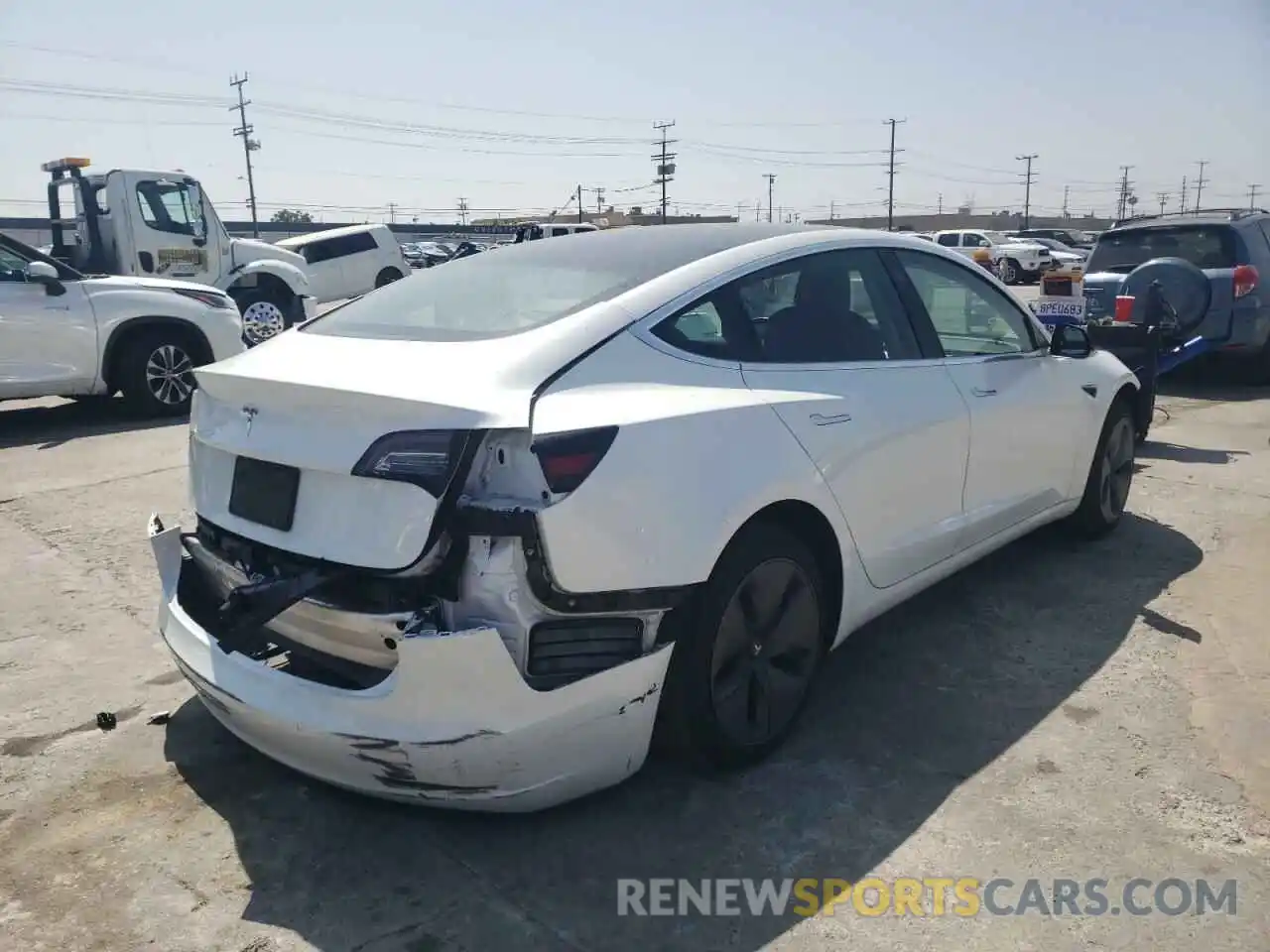 4 Photograph of a damaged car 5YJ3E1EAXLF612167 TESLA MODEL 3 2020