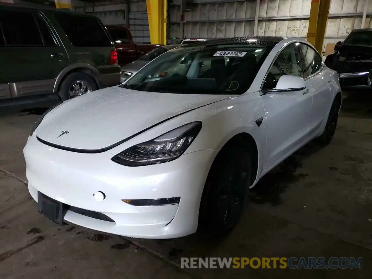 2 Photograph of a damaged car 5YJ3E1EAXLF612492 TESLA MODEL 3 2020