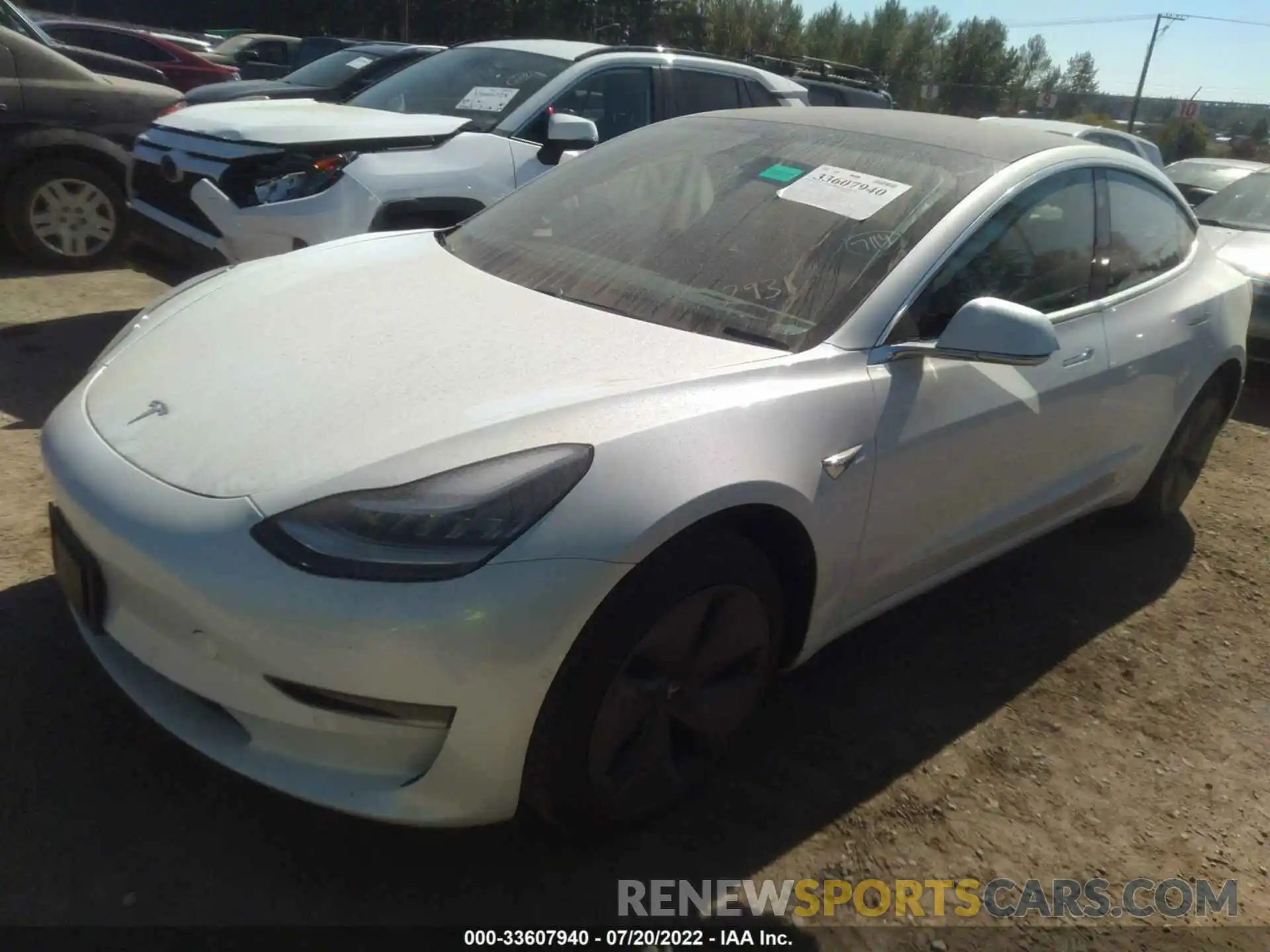 2 Photograph of a damaged car 5YJ3E1EAXLF612931 TESLA MODEL 3 2020