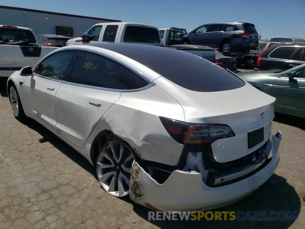 3 Photograph of a damaged car 5YJ3E1EAXLF614517 TESLA MODEL 3 2020