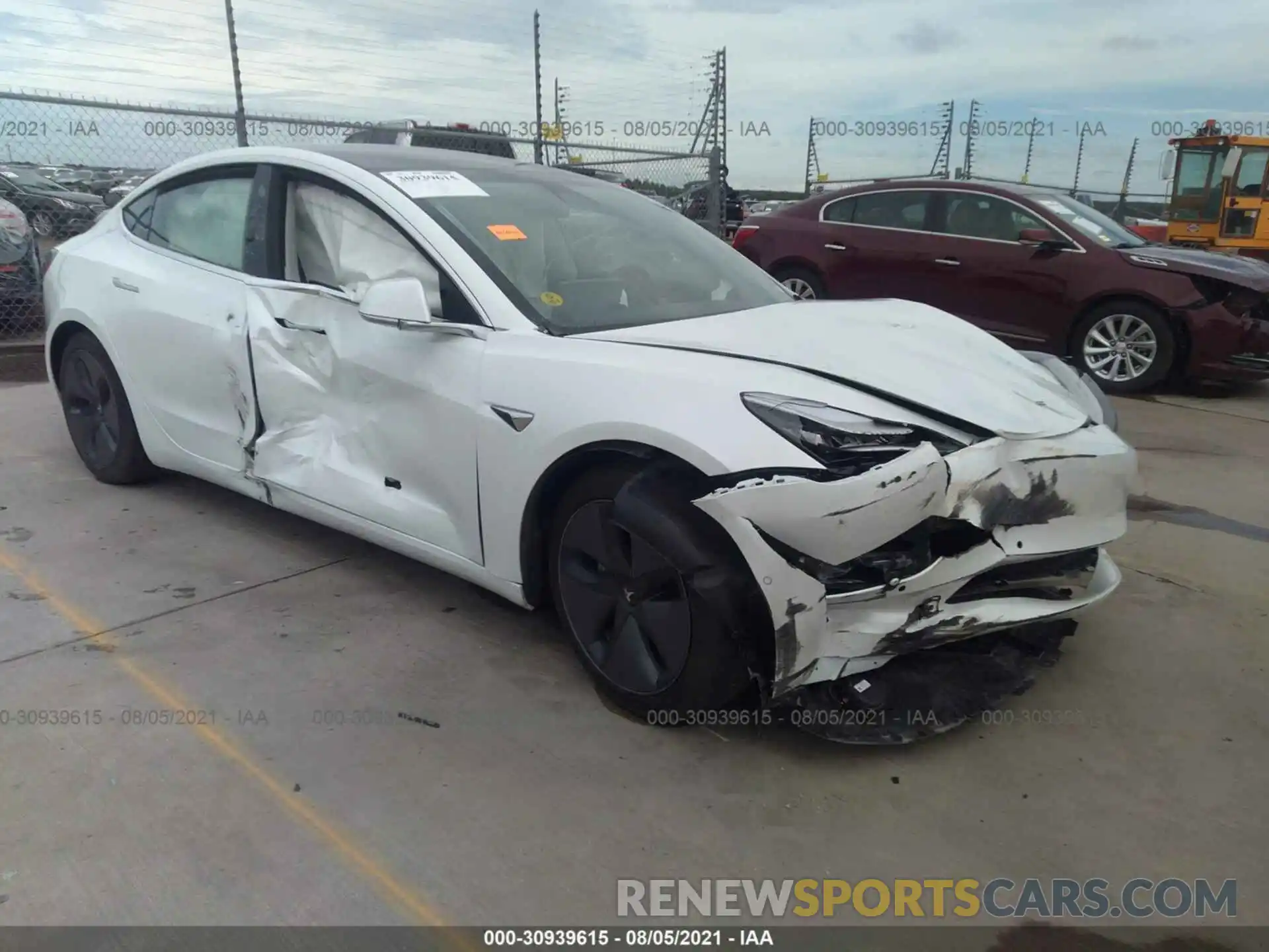 6 Photograph of a damaged car 5YJ3E1EAXLF615585 TESLA MODEL 3 2020