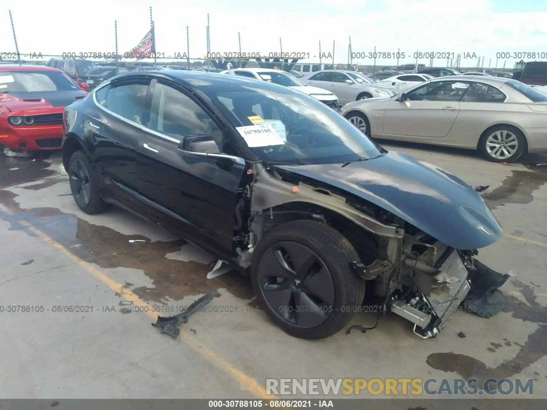 1 Photograph of a damaged car 5YJ3E1EAXLF630023 TESLA MODEL 3 2020