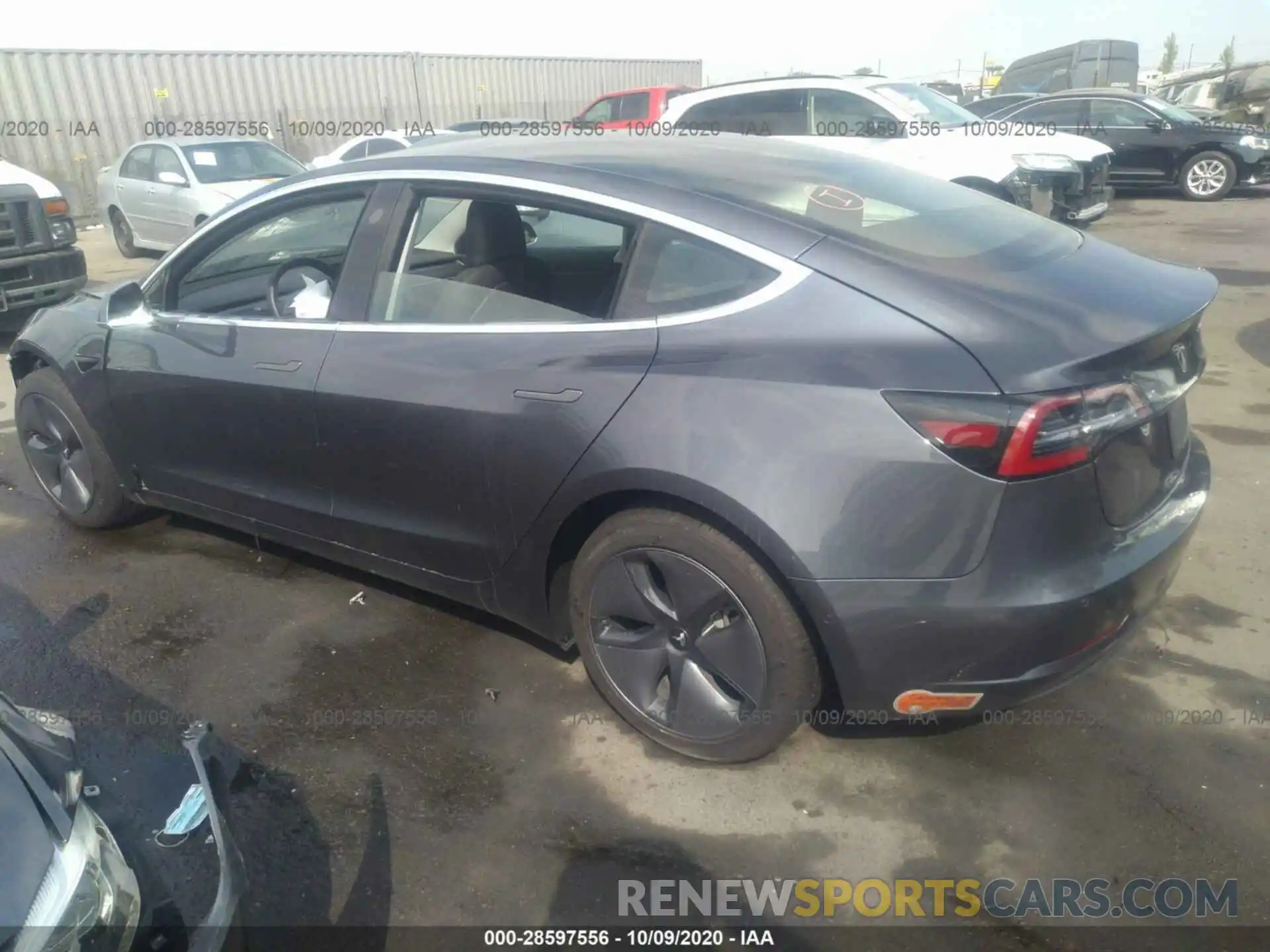 3 Фотография поврежденного автомобиля 5YJ3E1EAXLF630409 TESLA MODEL 3 2020