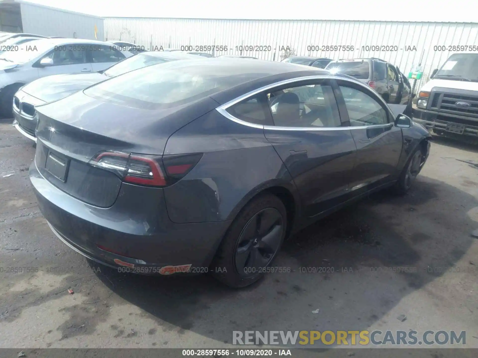 4 Photograph of a damaged car 5YJ3E1EAXLF630409 TESLA MODEL 3 2020