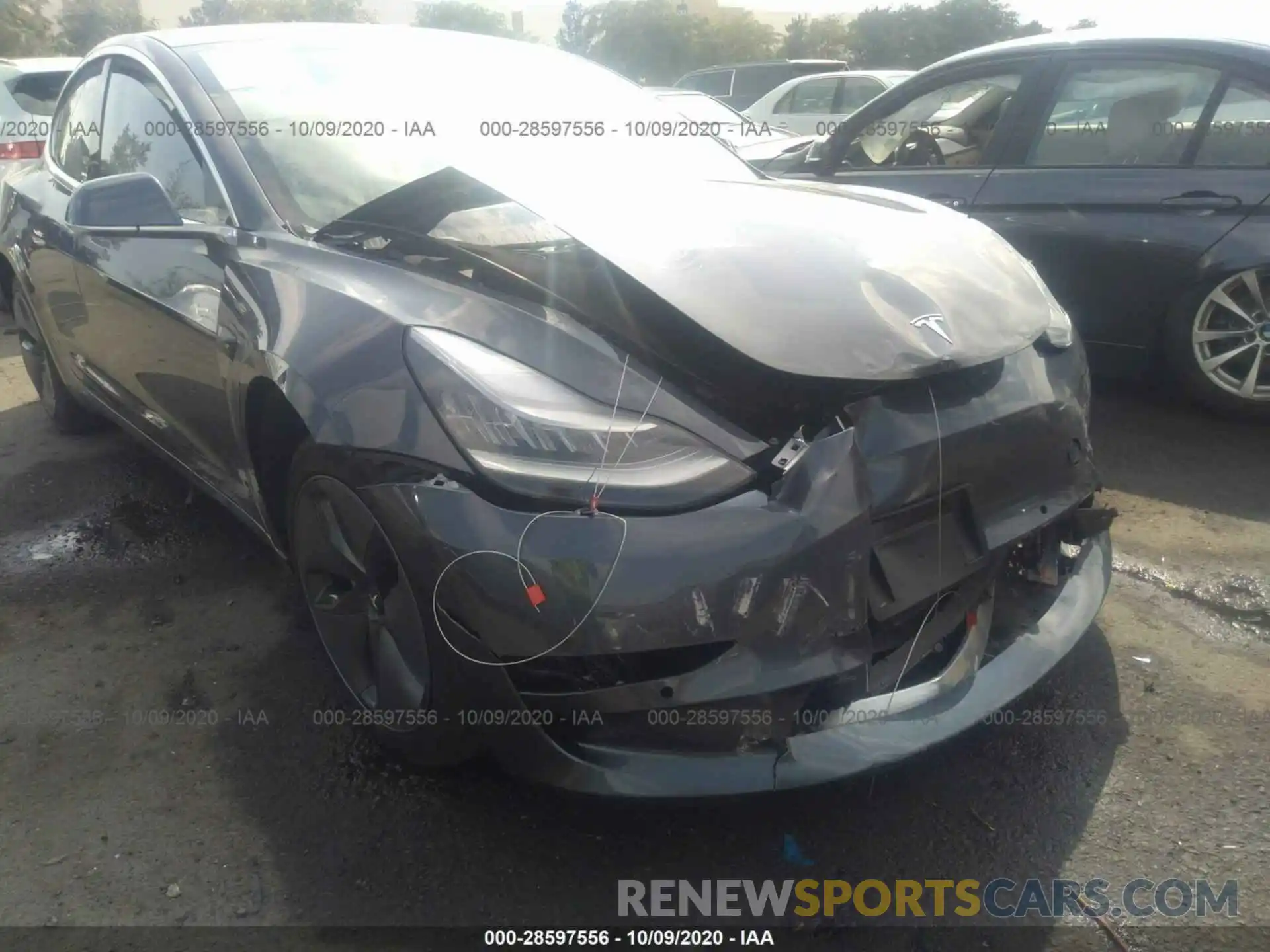 6 Photograph of a damaged car 5YJ3E1EAXLF630409 TESLA MODEL 3 2020