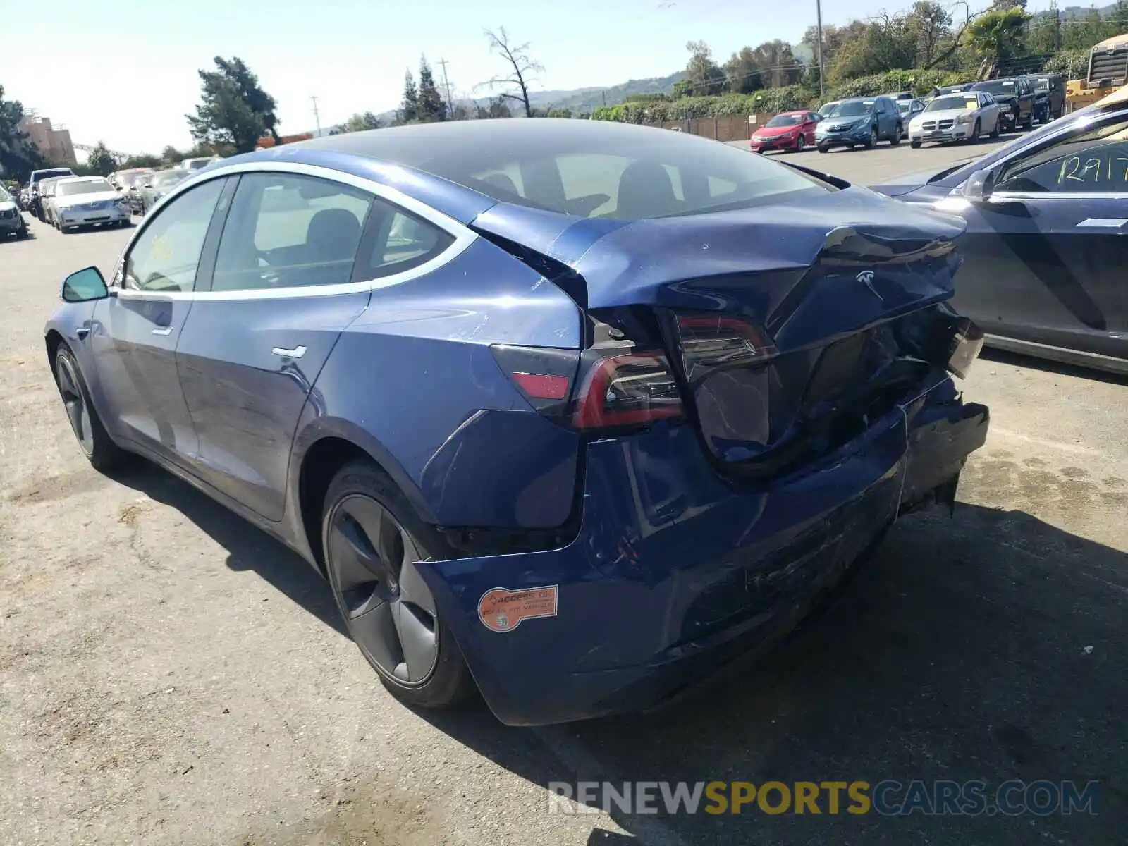 3 Photograph of a damaged car 5YJ3E1EAXLF630930 TESLA MODEL 3 2020