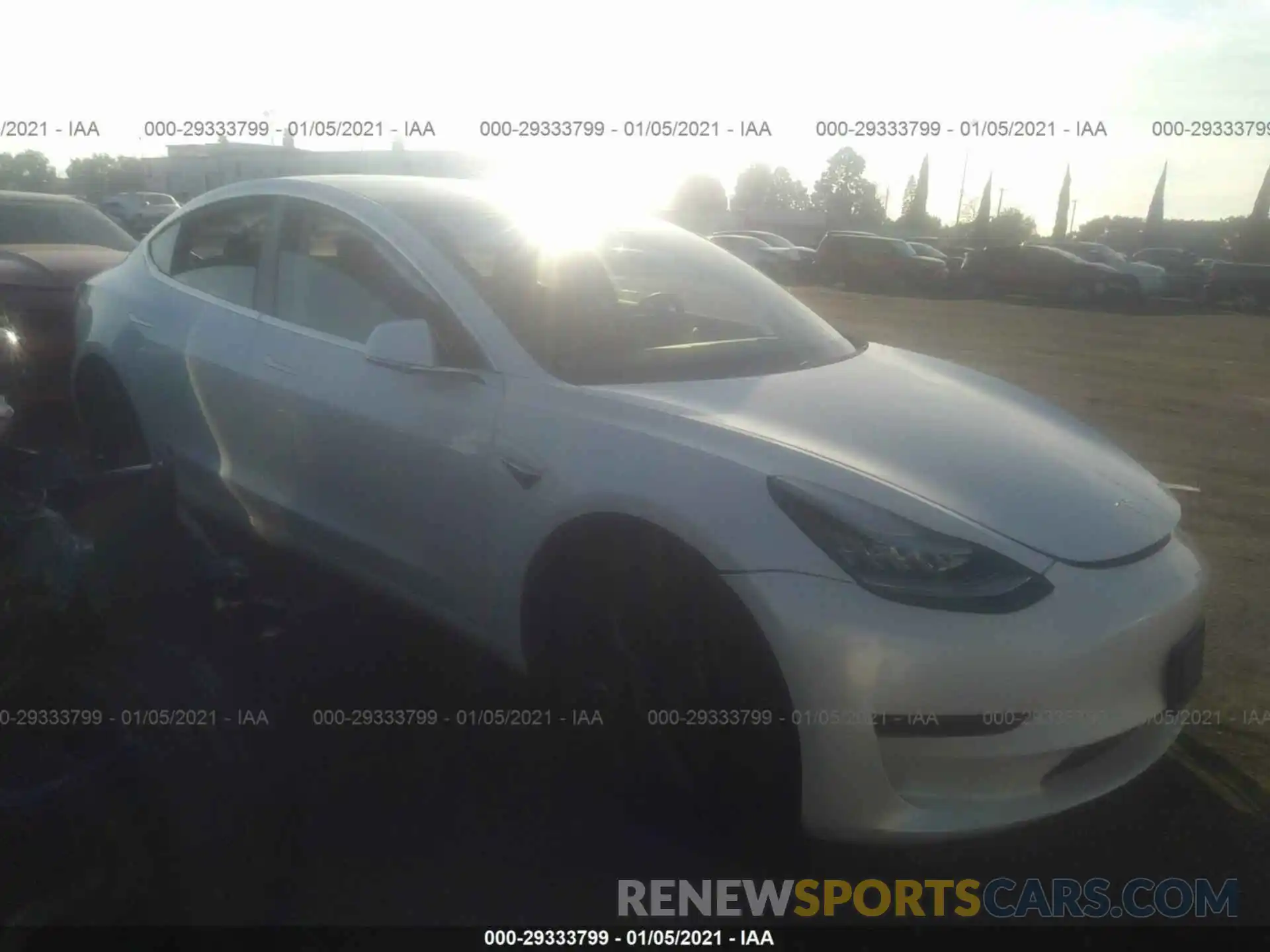 1 Photograph of a damaged car 5YJ3E1EAXLF631429 TESLA MODEL 3 2020