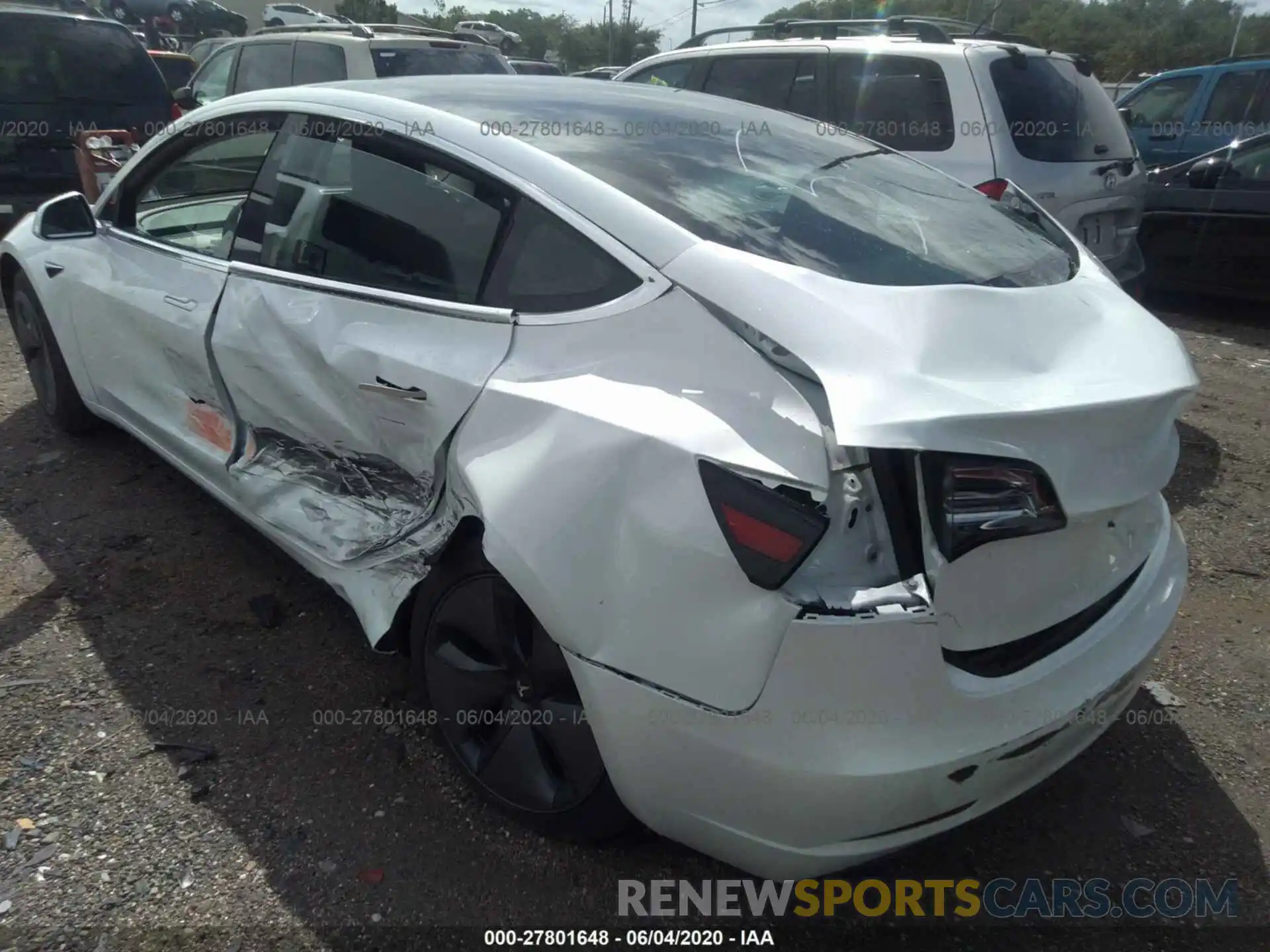 6 Photograph of a damaged car 5YJ3E1EAXLF632998 TESLA MODEL 3 2020