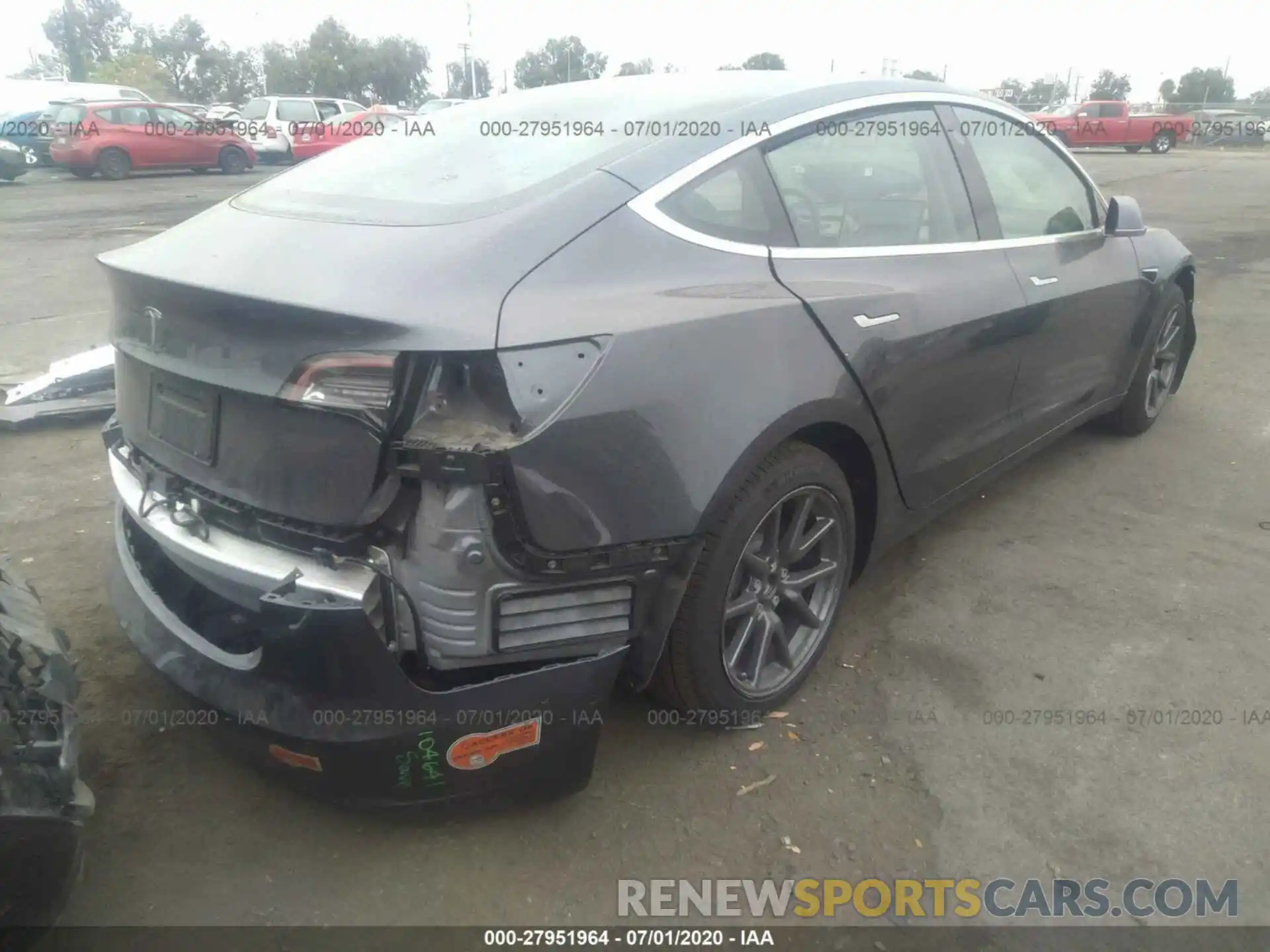 4 Photograph of a damaged car 5YJ3E1EAXLF643922 TESLA MODEL 3 2020