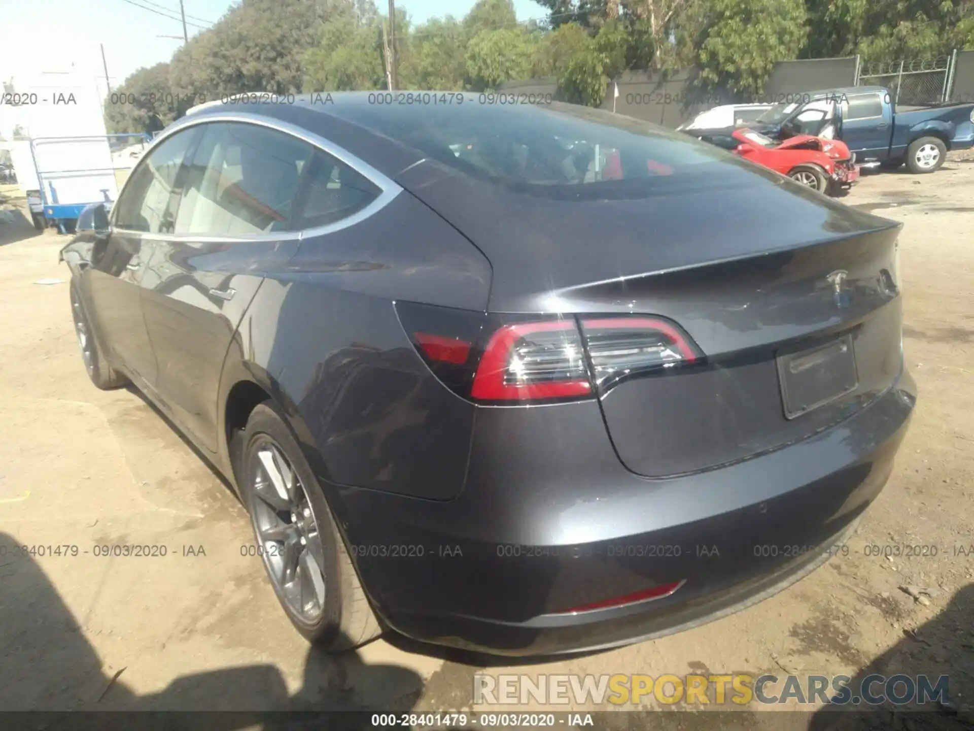 3 Photograph of a damaged car 5YJ3E1EAXLF644245 TESLA MODEL 3 2020