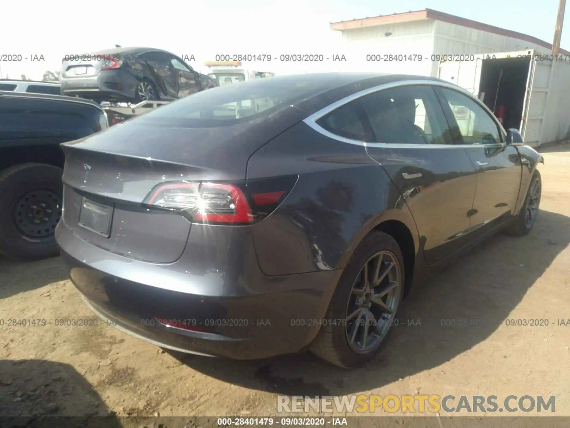 4 Photograph of a damaged car 5YJ3E1EAXLF644245 TESLA MODEL 3 2020