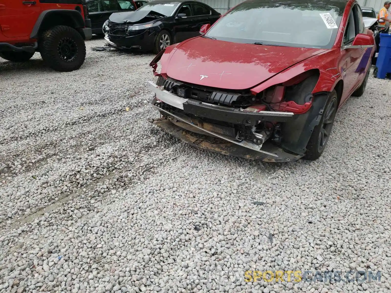 9 Photograph of a damaged car 5YJ3E1EAXLF644407 TESLA MODEL 3 2020