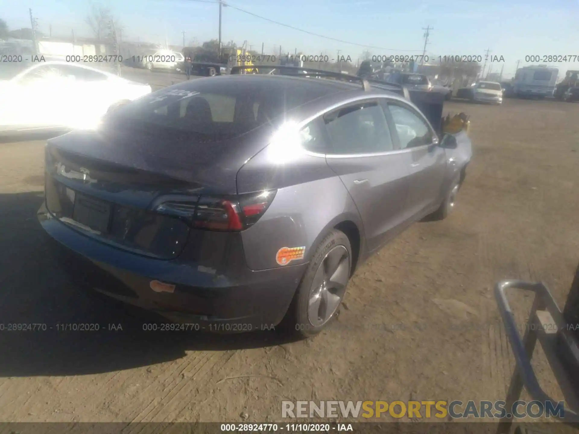 4 Photograph of a damaged car 5YJ3E1EAXLF645637 TESLA MODEL 3 2020