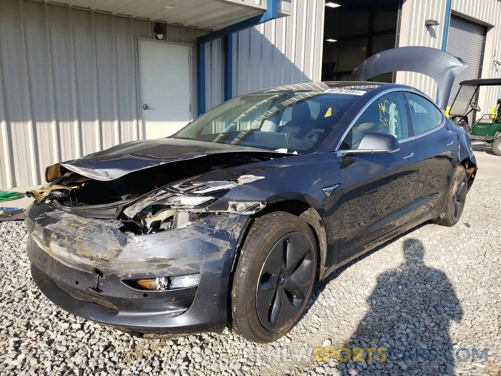 2 Photograph of a damaged car 5YJ3E1EAXLF658162 TESLA MODEL 3 2020