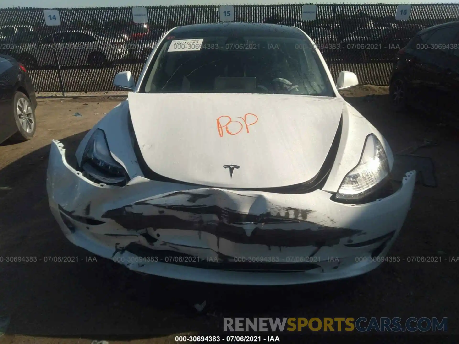 6 Photograph of a damaged car 5YJ3E1EAXLF659179 TESLA MODEL 3 2020