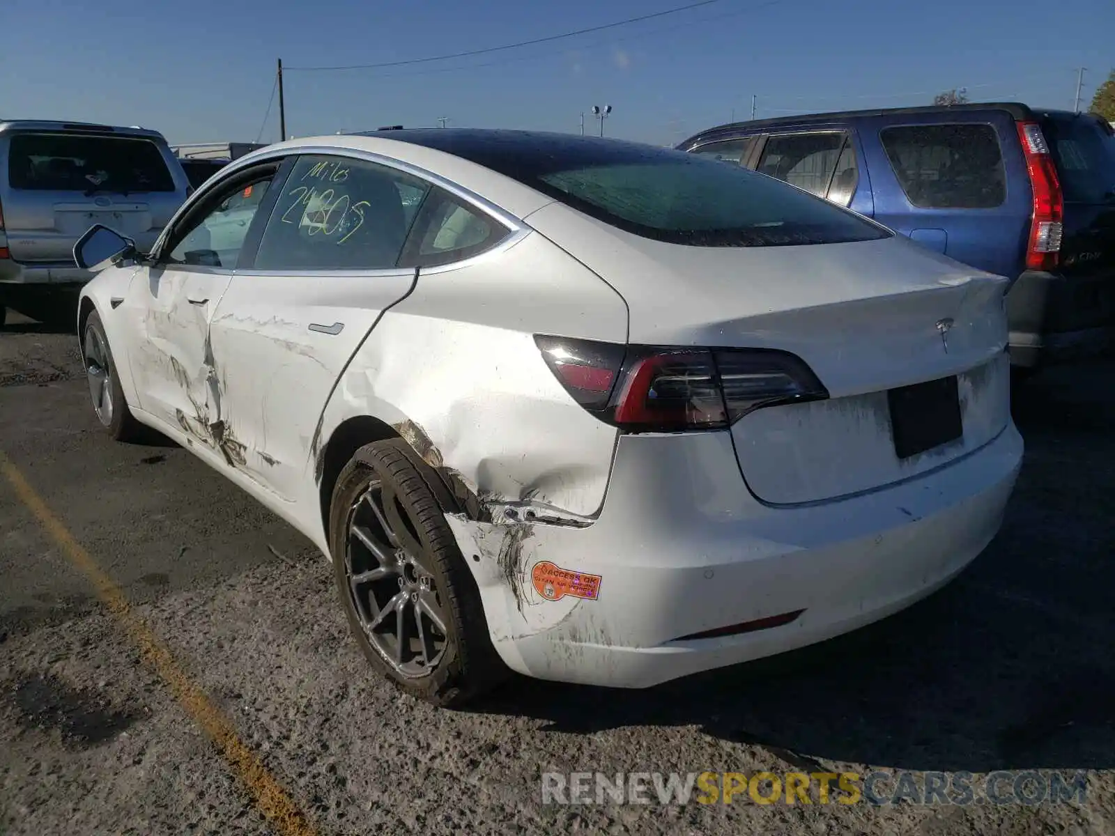 3 Photograph of a damaged car 5YJ3E1EAXLF660249 TESLA MODEL 3 2020