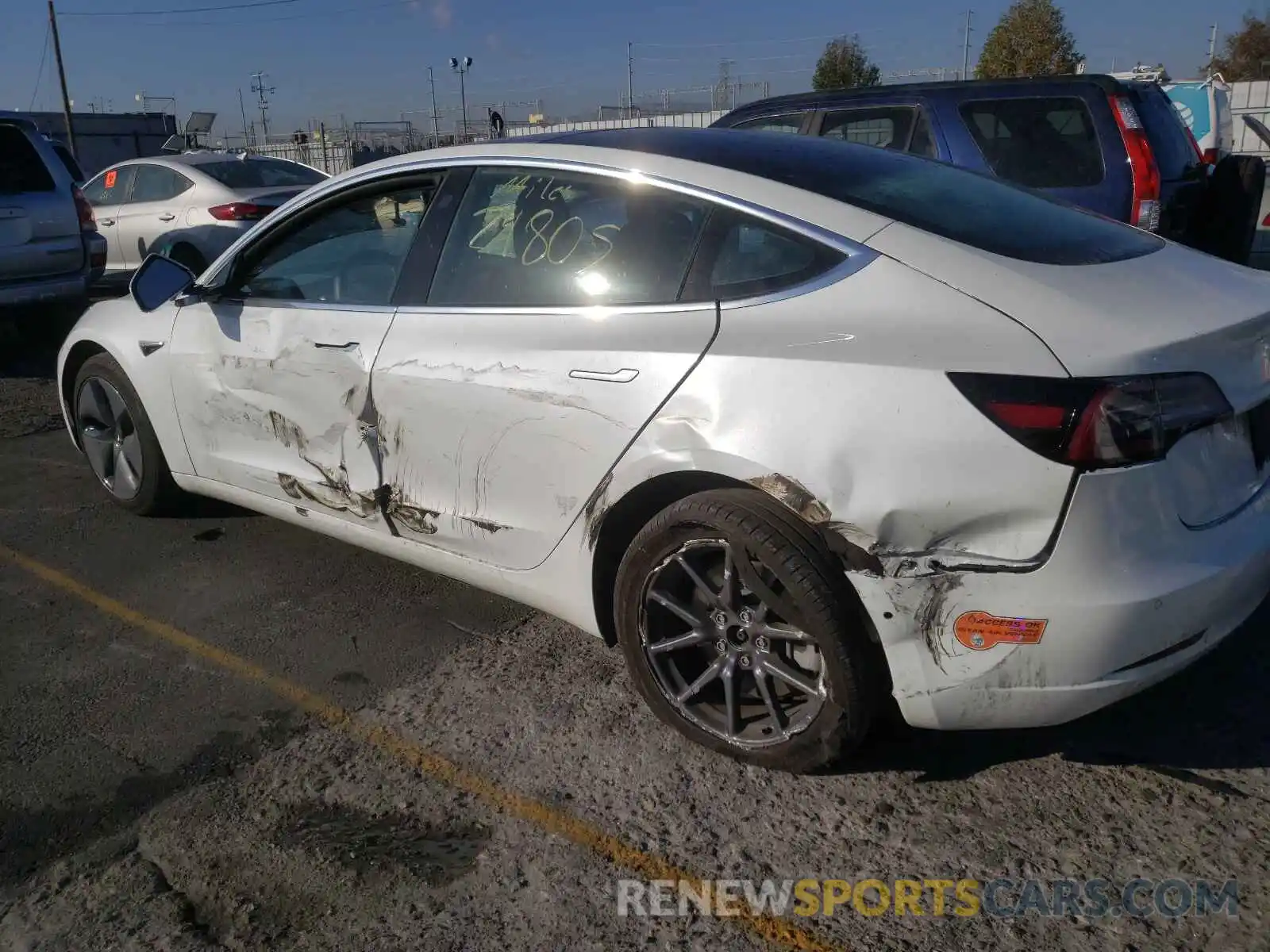 9 Photograph of a damaged car 5YJ3E1EAXLF660249 TESLA MODEL 3 2020