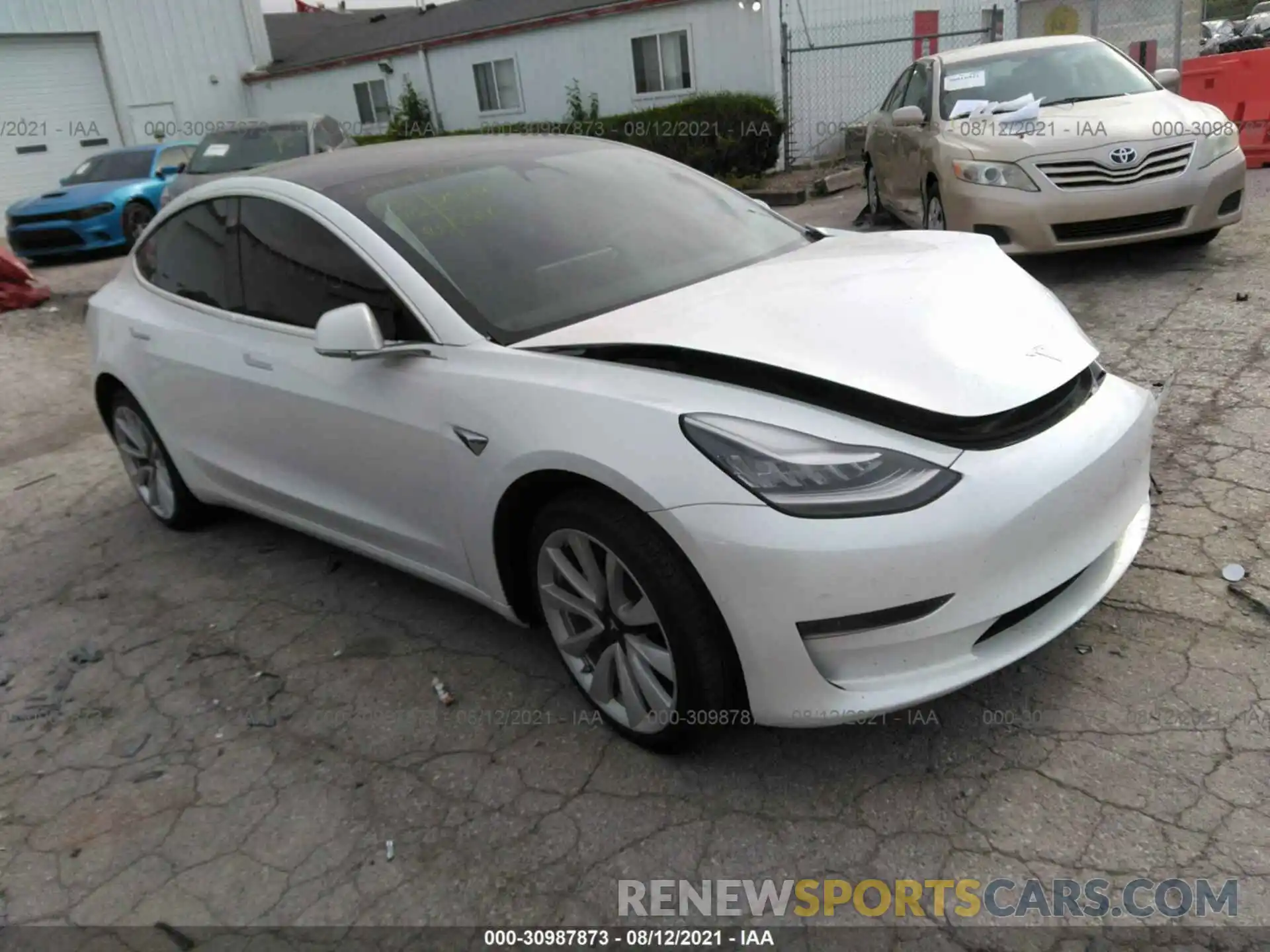 1 Photograph of a damaged car 5YJ3E1EAXLF661546 TESLA MODEL 3 2020