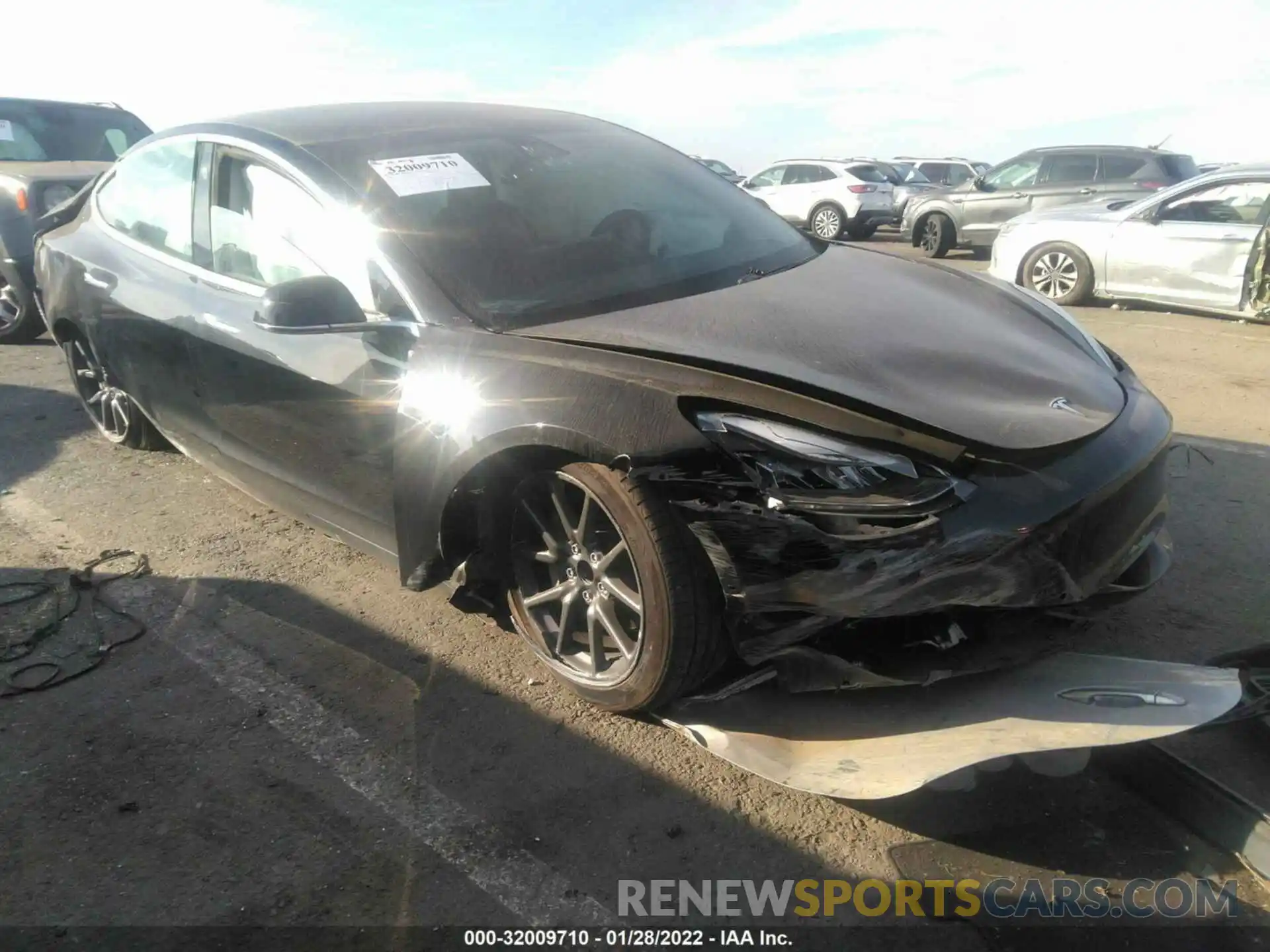 1 Photograph of a damaged car 5YJ3E1EAXLF704508 TESLA MODEL 3 2020