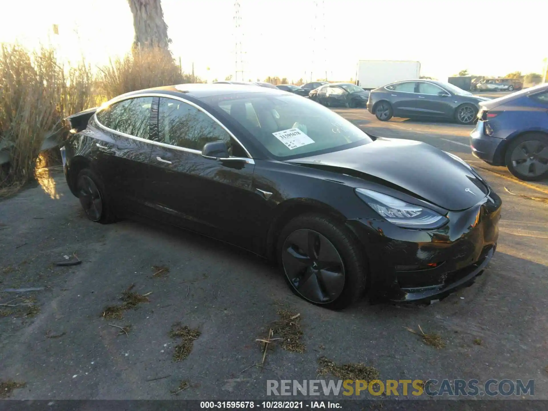 1 Photograph of a damaged car 5YJ3E1EAXLF704587 TESLA MODEL 3 2020