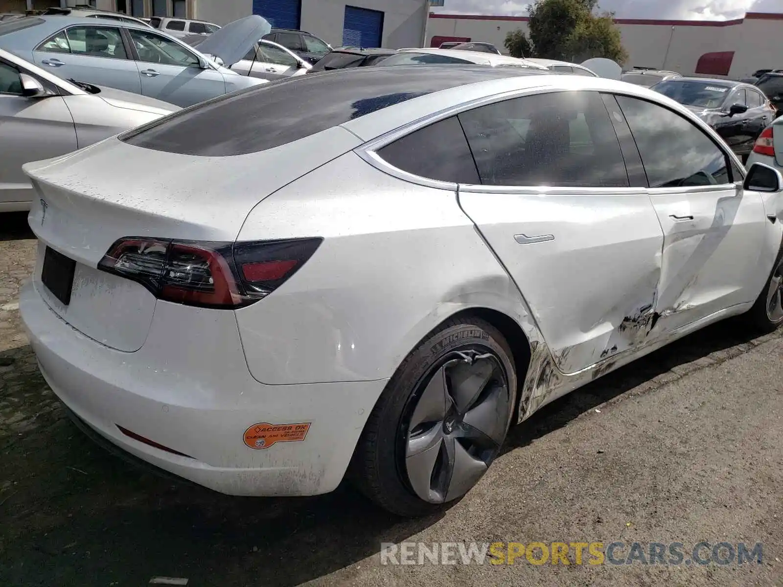 9 Photograph of a damaged car 5YJ3E1EAXLF706520 TESLA MODEL 3 2020