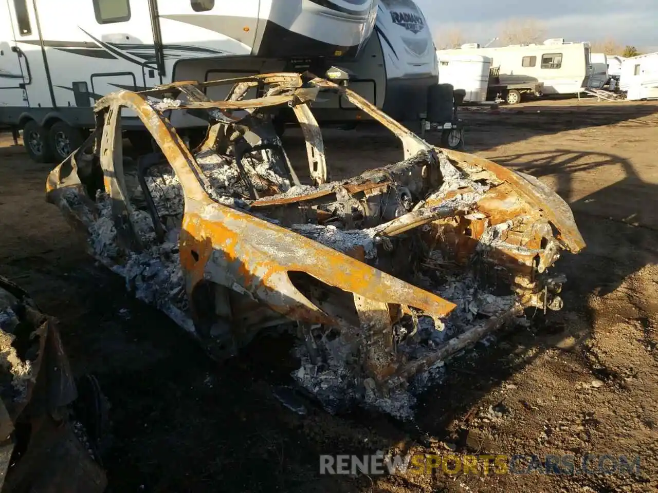 1 Photograph of a damaged car 5YJ3E1EAXLF709336 TESLA MODEL 3 2020