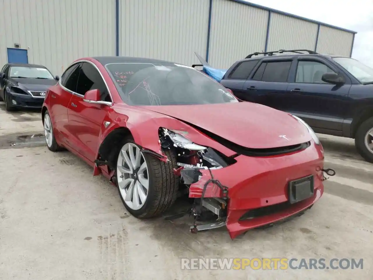 1 Photograph of a damaged car 5YJ3E1EAXLF710230 TESLA MODEL 3 2020