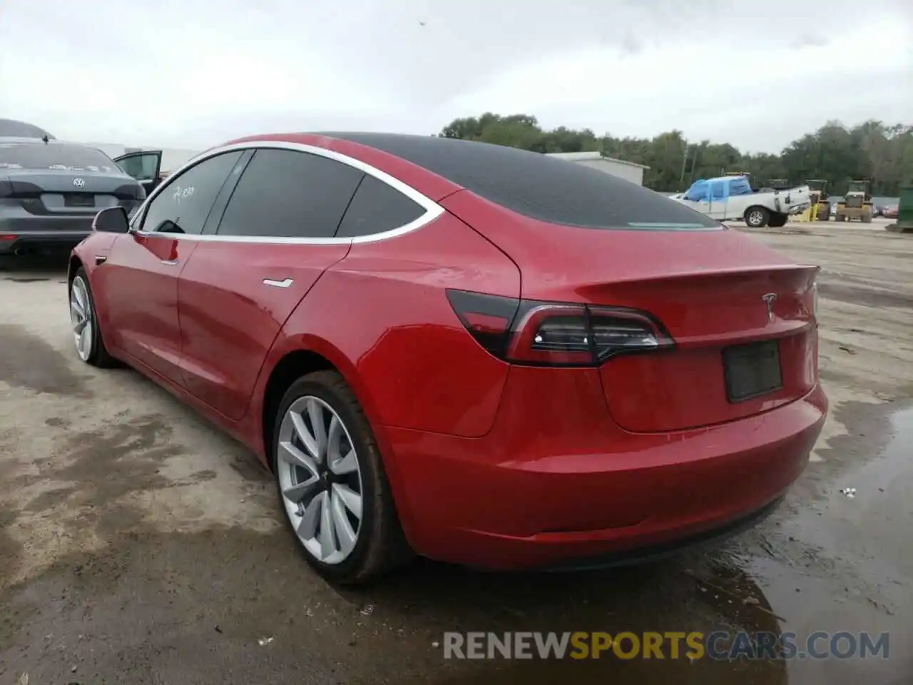 3 Photograph of a damaged car 5YJ3E1EAXLF710230 TESLA MODEL 3 2020