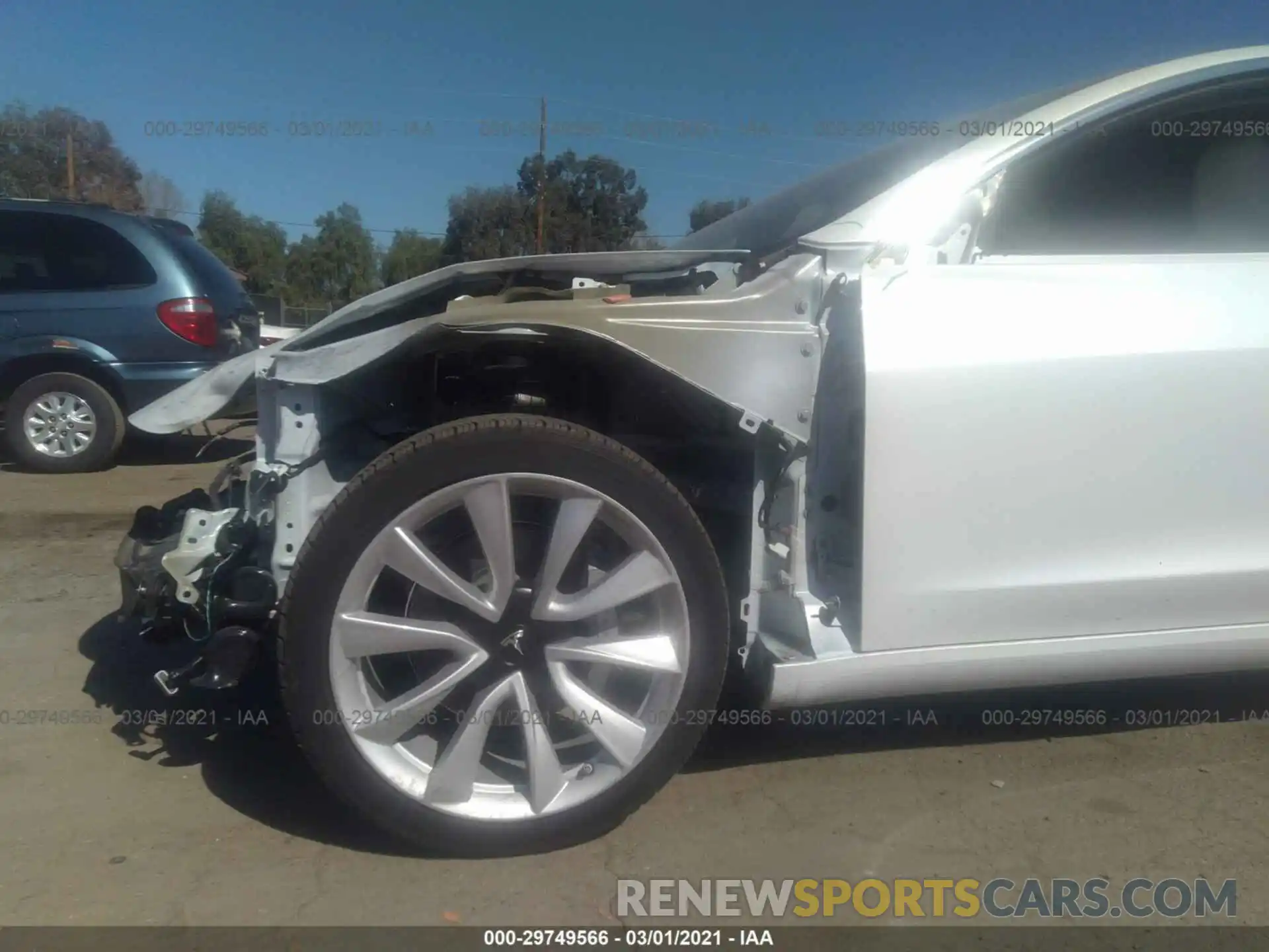 6 Photograph of a damaged car 5YJ3E1EAXLF717727 TESLA MODEL 3 2020