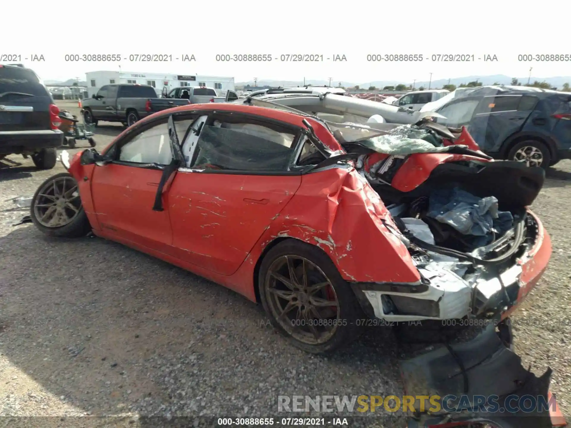 3 Photograph of a damaged car 5YJ3E1EAXLF718103 TESLA MODEL 3 2020