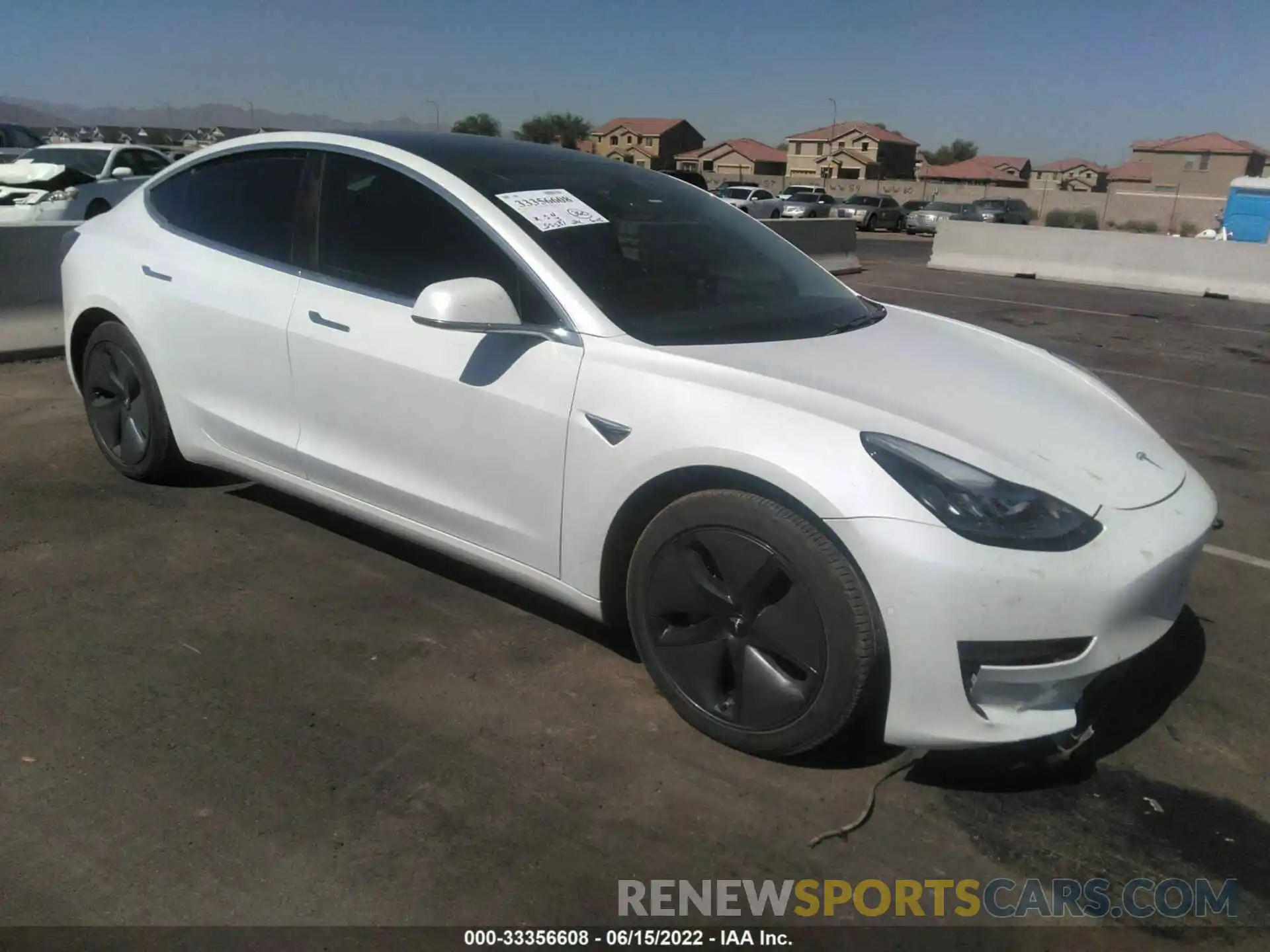 1 Photograph of a damaged car 5YJ3E1EAXLF736942 TESLA MODEL 3 2020