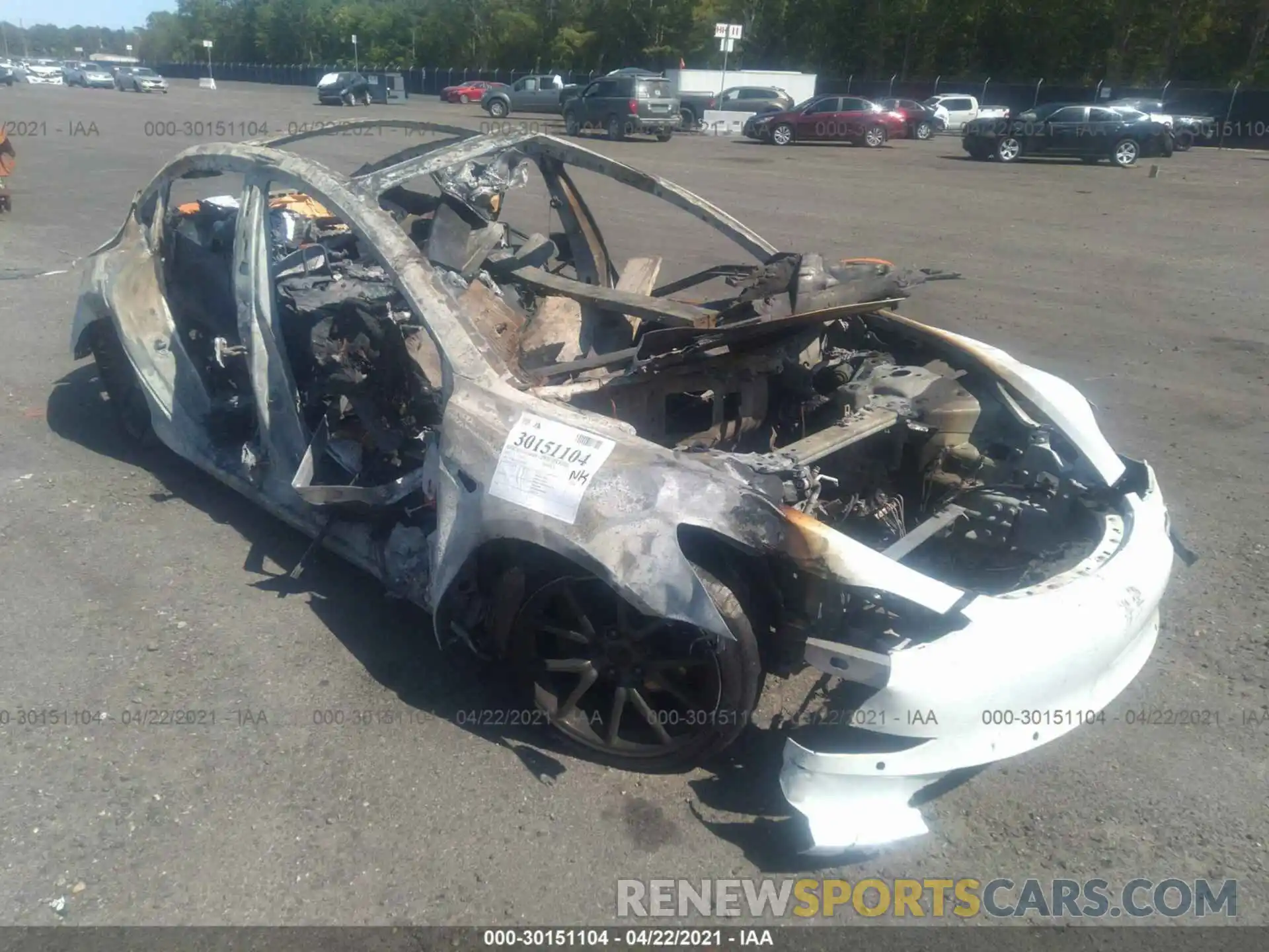 1 Photograph of a damaged car 5YJ3E1EAXLF737038 TESLA MODEL 3 2020