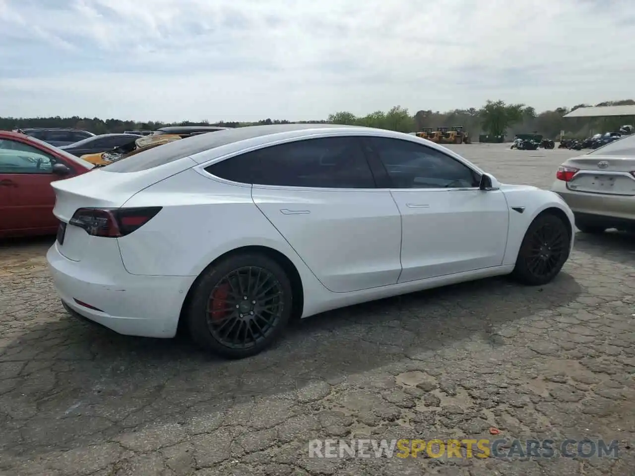 3 Photograph of a damaged car 5YJ3E1EAXLF737654 TESLA MODEL 3 2020