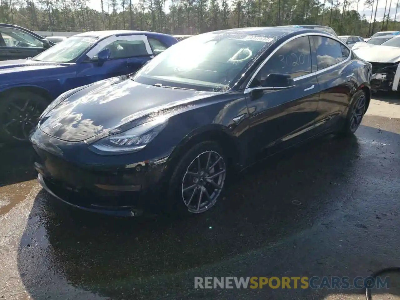 1 Photograph of a damaged car 5YJ3E1EAXLF739002 TESLA MODEL 3 2020