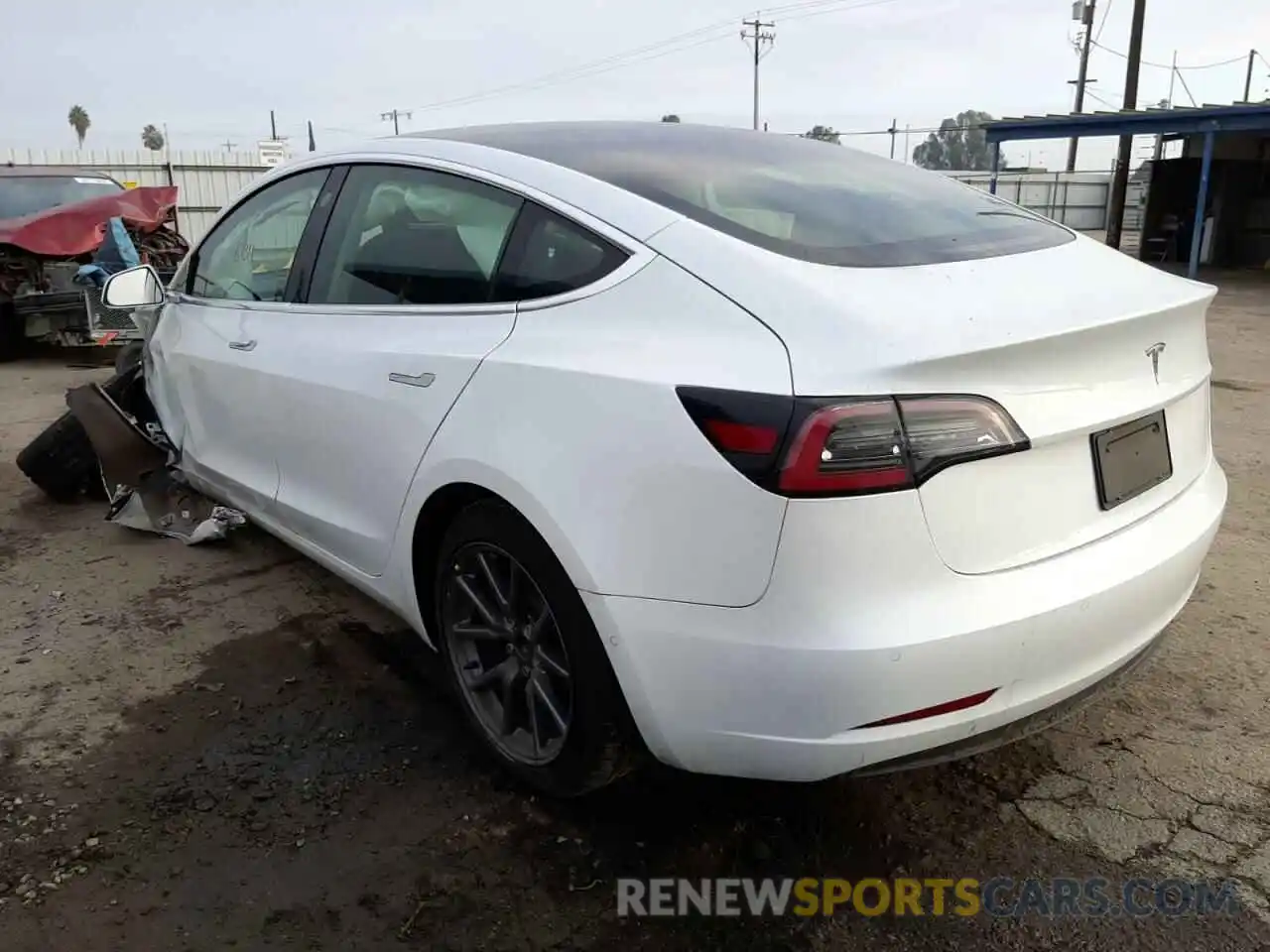 3 Photograph of a damaged car 5YJ3E1EAXLF740490 TESLA MODEL 3 2020