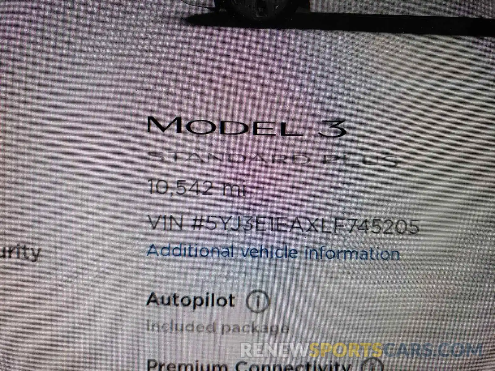 8 Photograph of a damaged car 5YJ3E1EAXLF745205 TESLA MODEL 3 2020