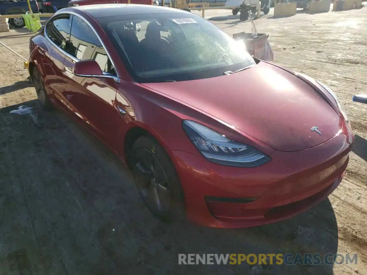 1 Photograph of a damaged car 5YJ3E1EAXLF783534 TESLA MODEL 3 2020