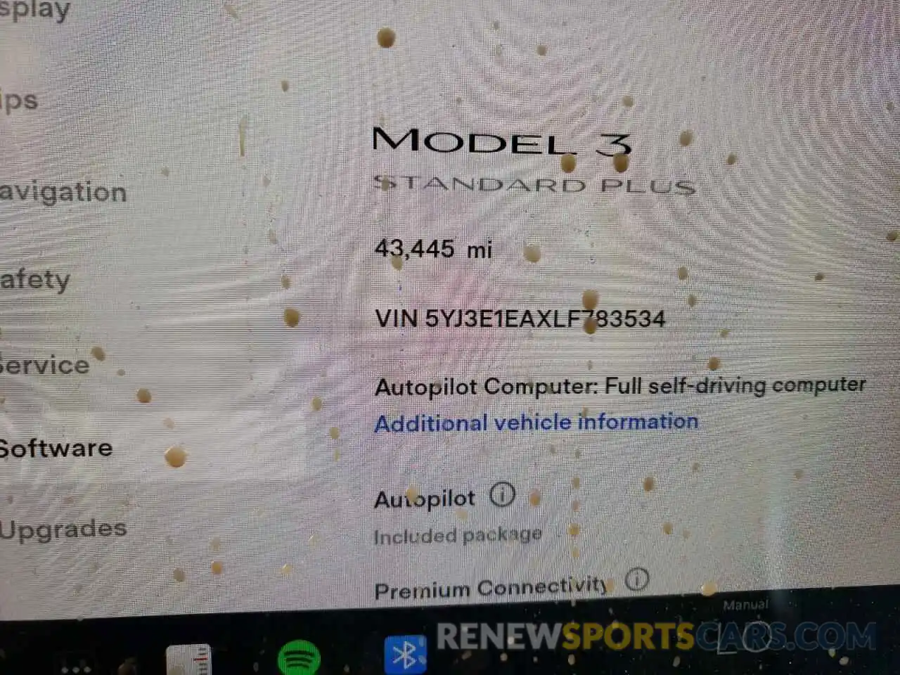 8 Photograph of a damaged car 5YJ3E1EAXLF783534 TESLA MODEL 3 2020