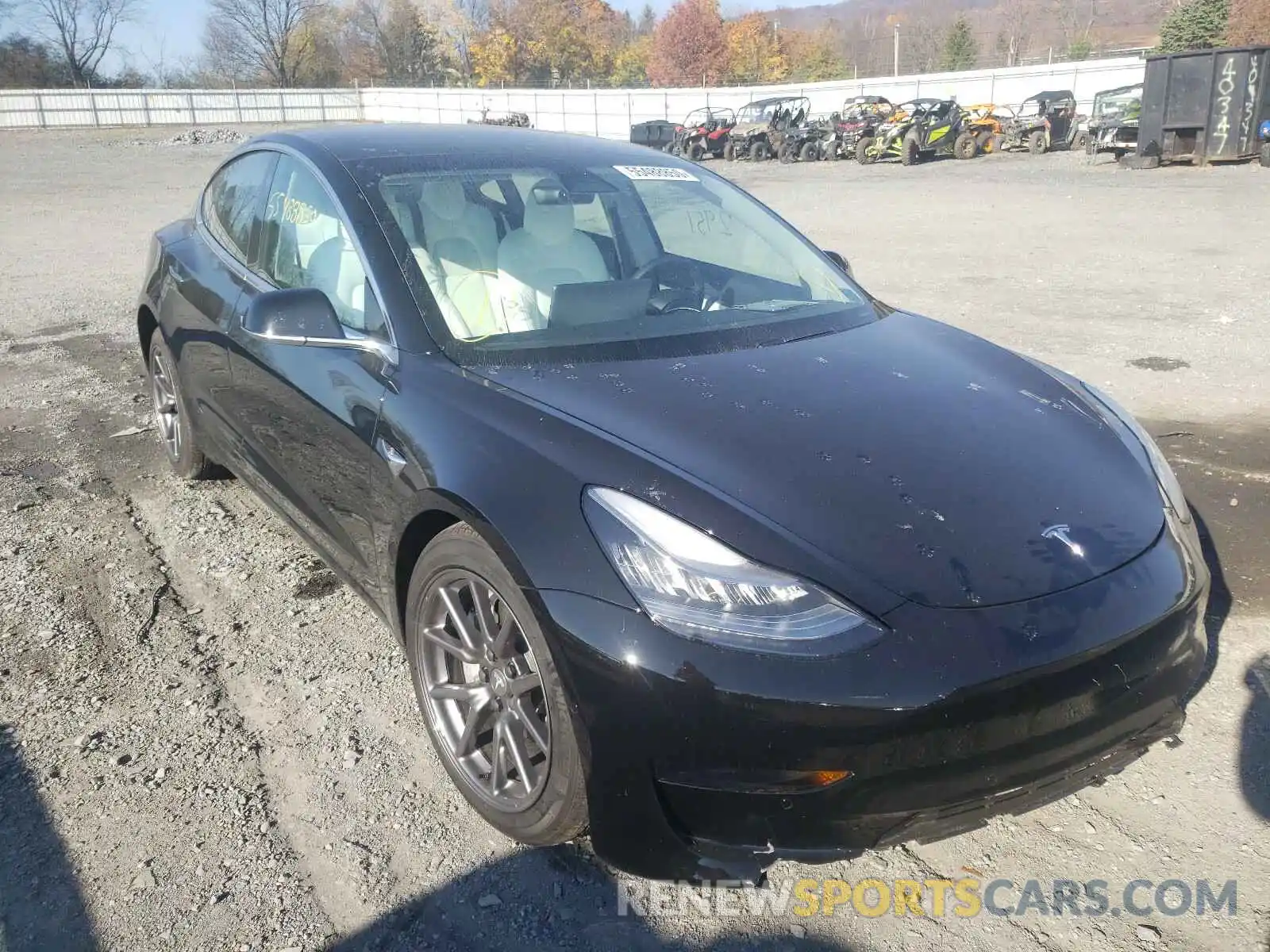 1 Photograph of a damaged car 5YJ3E1EAXLF783906 TESLA MODEL 3 2020