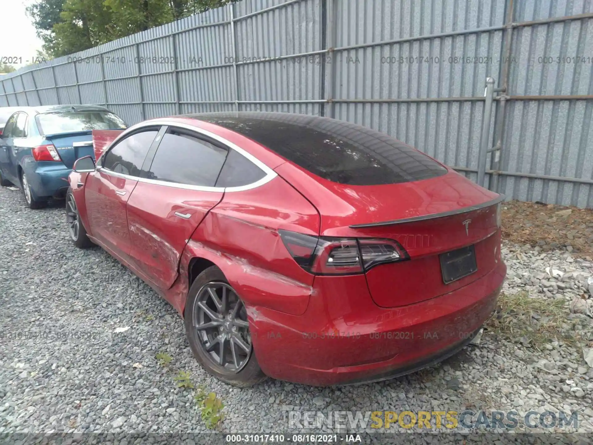 3 Photograph of a damaged car 5YJ3E1EAXLF793173 TESLA MODEL 3 2020