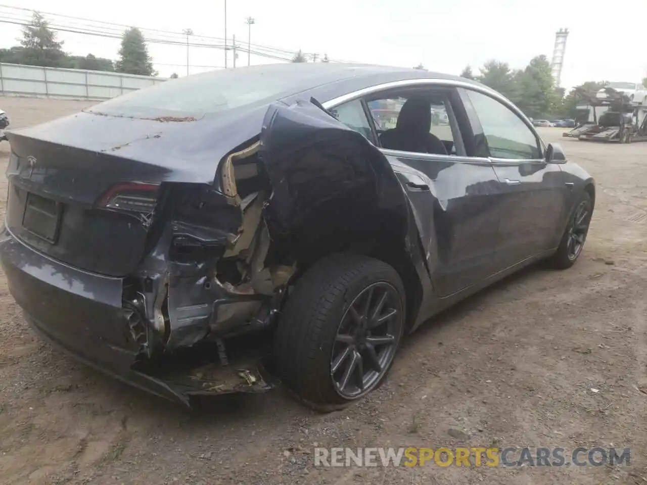 4 Photograph of a damaged car 5YJ3E1EAXLF796848 TESLA MODEL 3 2020